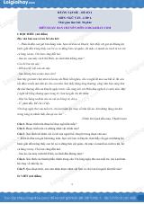 Đề ôn hè Văn 6 lên 7 có lời giải chi tiết - Đề 2